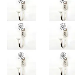 IndianShelf 6 Pcs Ceramic Scorpio Hooks for Wall Heavy Items Door Hangers for Clothes-image-5