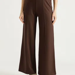 United Colors of Benetton Women High-Rise Pleated Trousers-picture-12