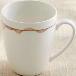 Home Centre Altius Galben White & Brown Printed Porcelain Glossy Mug - 350ml-picture-4
