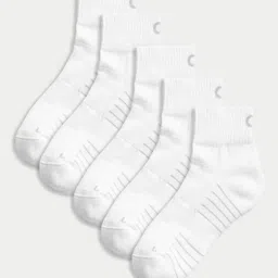 Marks & Spencer Men Pack Of 5 Patterned Ankle-Length Socks-30