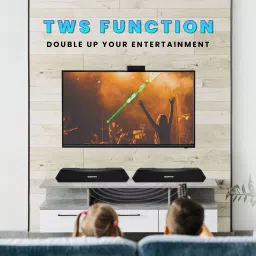 Gizmore Gizbar 1200 TWS Function & Matte Finish with Aqad Mode for Upto 6 Hours Playtime 12 W Bluetooth Soundbar image 4