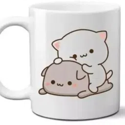 Bubu Dudu Sit White Printed Ceramic Coffee mug Ceramic Coffee Mug-image-11