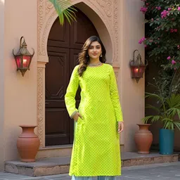 SZN Women Floral Printed Cotton Kurta with Palazzos-picture-23