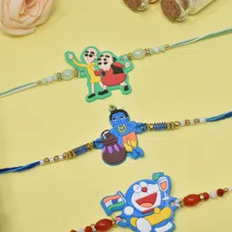 MEIRA JEWELLERY Set Of 3 Thread Rakhis-image-76