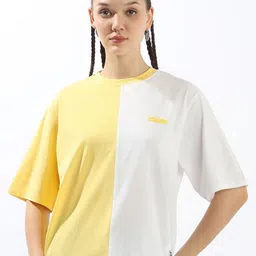 High Star Colourblocked Cotton T-shirt-image-65