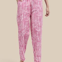 ETC Women Printed Pure Cotton Relaxed-Fit Straight-Leg Lounge Pants-image-64