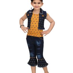 BAESD Girls Printed Top with Capris-image-16