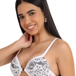 SELFCARE Abstract Bra Half Coverage Lightly Padded image 2