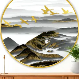 Myntra Elegant Homes White And Black Flying Birds Wood Wall Art-image-13