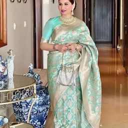 KALINI Woven Design Zari Pure Silk Kanjeevaram Saree-image-93
