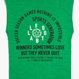 Koton Boys Varsity Printed Round Neck Cotton T-shirt-picture-16