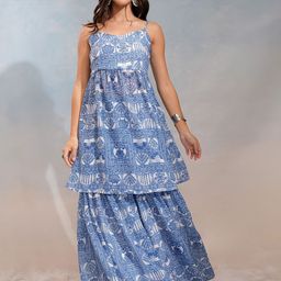 Vishudh  Printed Tunic With Sharara Co-Ords-picture-21