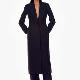 QUA Single Breasted Longline Sculpted Coat-image-72