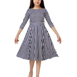 BAESD Striped Fit & Flare Dress-52