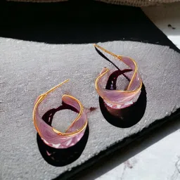 styledose Sterling Silver Classic Antique Half Hoop Earrings-10
