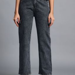 HERE&NOW Women Straight Fit Mid-Rise Jeans-picture-39