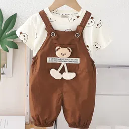 INCLUD Boys Printed T-Shirt With Dungaree-picture-41