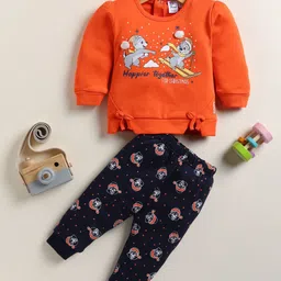 Annie Girls Printed Top with Pyjamas-picture-7