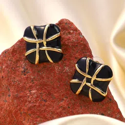 SOHI Contemporary Studs Earrings-image-65