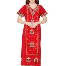 Secret Wish Women Printed Maxi Nightdress-picture-13