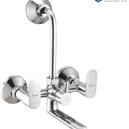 Wall Mixer Opal Eco | Fully Brass | With Provision for overhead shower connection and 165mm long bend pipe) | Easy to use click fitting Mixer Faucet-image-20