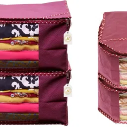 PRAHAN INTERNATIONAL Soiled Garment Bag , Apparel Storage, Appliance Covers QWV01 for Sarees Cloths Polyester Laundry Bag-picture-41