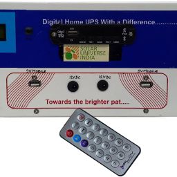 SUI-RAJ-250VA + 42ah Battery Hybrid Solar Inverter inbuilt battery of 12.8V-42ah USB MobileChargers LCD AC&DC Pure Sine Wave Inverter-1