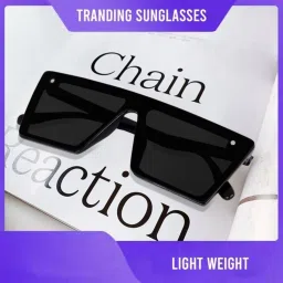 reirson UV Protection Retro Square, Over-sized Sunglasses (Free Size) image 3