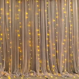 White Decoration Net with Led Fairy Lights for Cabana Tent Home Decoration-image-82