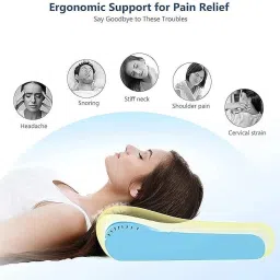 flipkart perfect homes ORTHOPEDIC Memory Foam Solid Sleeping Pillow Pack of 1 image 4