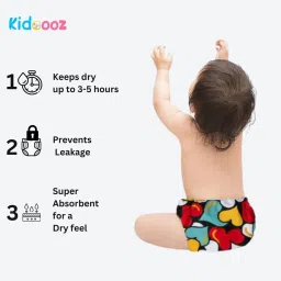 kidoooz Kids Cloth Diaper With Insert pads pack of 1 image 2
