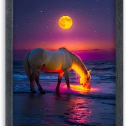 Horse Painting For Wall Mount wall For Gift Happy Brithday us Digital Reprint 13 inch x 10 inch Painting-image-67