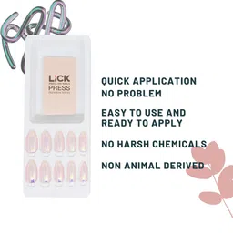 LICK 14 Pieces Reusable False Chromatic Nail Extensions with Application Kit - LKC-54-14 image 5