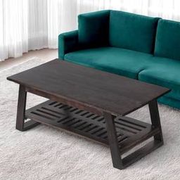 ikiriya Alison Rectangular Solid Wood Coffee Table in Mahogany Finish-picture-46