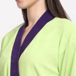 Creeva Everyday Collection Tie-Up Front Pocket Terry Bath Robe image 2