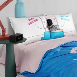 QuirkLoom Binge Watching Printed Sateen Double Bedding Set image 4