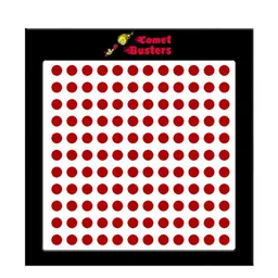 Comet Busters 132 Pcs Reusable Designer Bindis - Red image 1