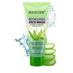 MANCODE Refreshing Face Wash With Aloe Vera - 100 ml image 3