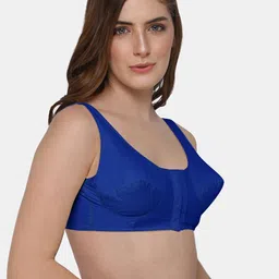 NAIDU HALL Full Coverage Front Open Cotton Bra With  All Day Comfort image 2