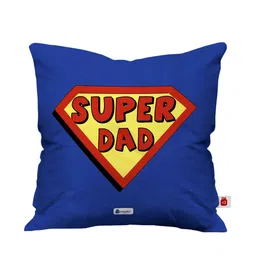 Indigifts Blue & Red Printed Square Cushion With Cover image 5