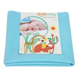 OyO Baby Infants Blue Instadry Anti-Piling Large Dry Sheet Bed Protector-picture-43