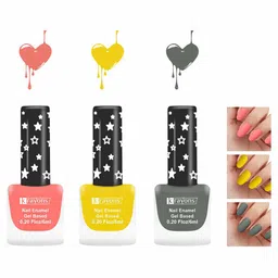 krayons Set of 3 Gel Based Quick Dry Nail Enamel 6ml Each - Shade 01, 16, 15 image 3