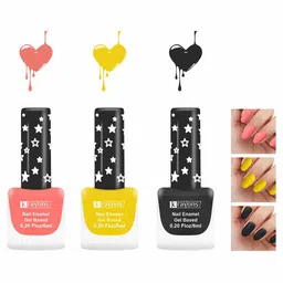 krayons Set of 3 Gel Based Quick Dry Nail Enamel 6ml Each - Shade 01, 16, 07 image 2