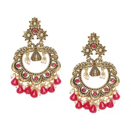 OOMPH Peacock Shaped Chandbalis Earrings image 3