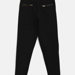 Noh.Voh - SASSAFRAS Kids Girls Black Zip Detail Treggings-image-60