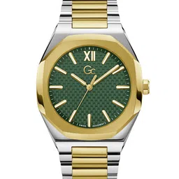 GC Men Textured Dail & Stainless Steel Bracelet Style Straps Analogue Watch Z26002G9MF-5