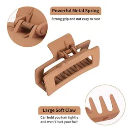 CHRONEX Set of 6 Assorted Butterfly & Rectangular Claw Clips image 4