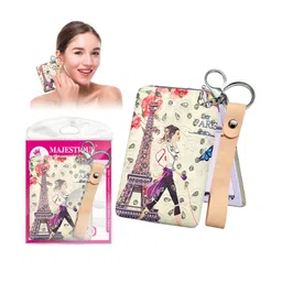 MAJESTIQUE Magnifying Square Folding Mirror With Key Chain image 2