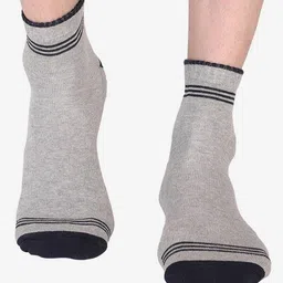 Bodycare Men Pack of 3 Patterned Moisture Wicking Ankle Length Socks image 2