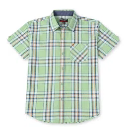 Gini and Jony Boys Checked Spread Collar Cotton Casual Shirt-image-27